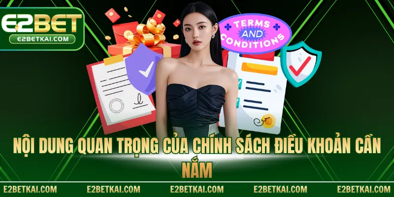 Nội dung quan trọng của chính sách điều khoản cần nắm